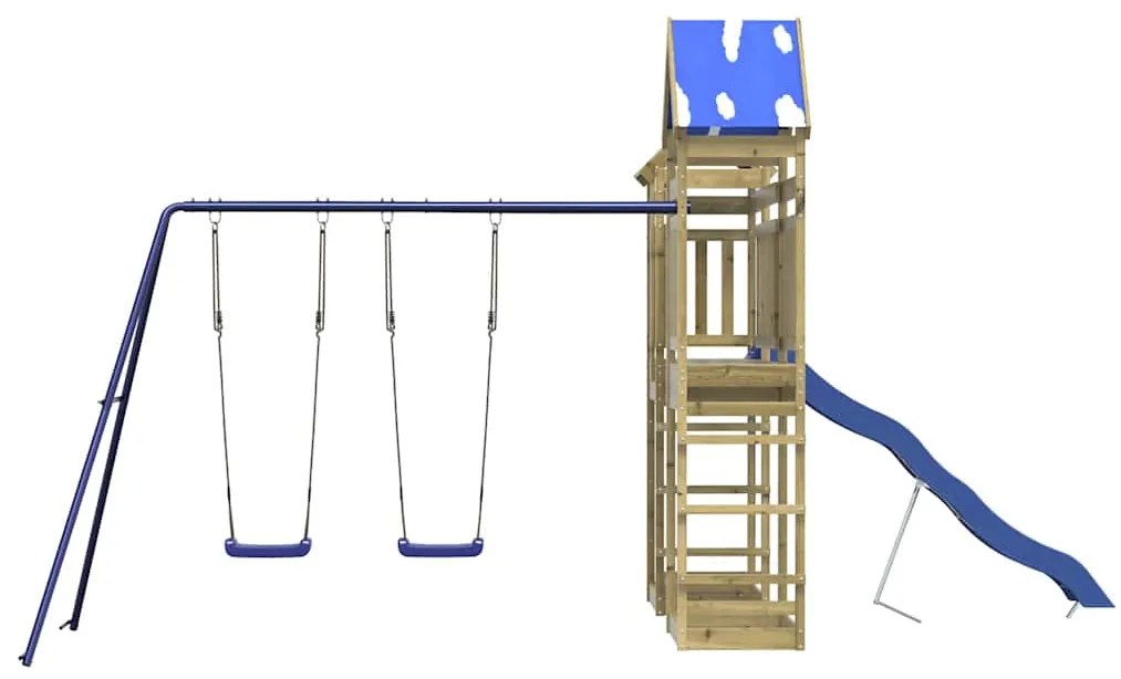 vidaXL Παιδική Χαρά Εξωτερικού Χώρου από Εμποτισμένο Ξύλο Πεύκου