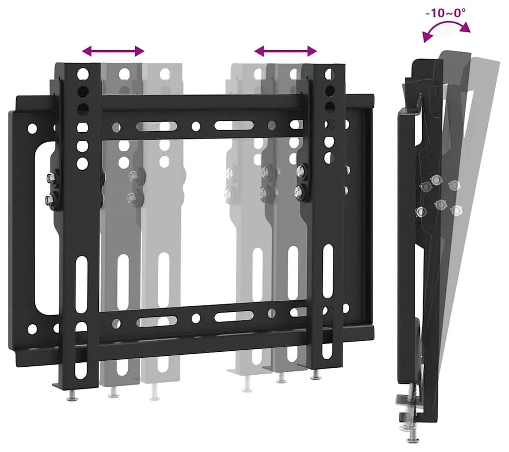 vidaXL Βάση Τηλεόρασης Επιτοίχια για 14-42Ιν Max VESA 200x200χιλ. 30κ.