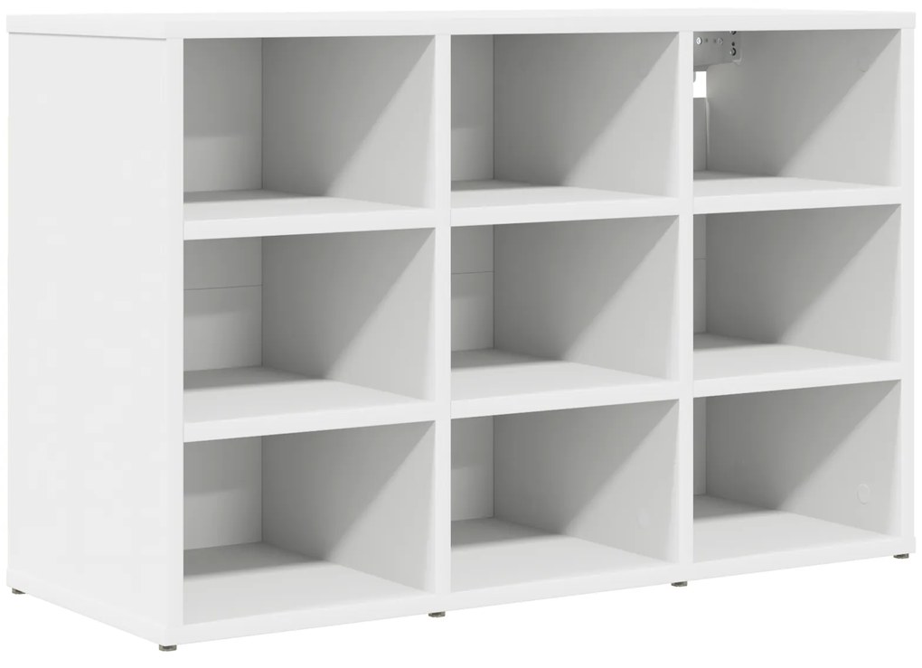 vidaXL Ντουλάπα Παπουτσιών Λευκό 52.5 x 30 x 50 εκ. Επεξεργασμένο ξύλο