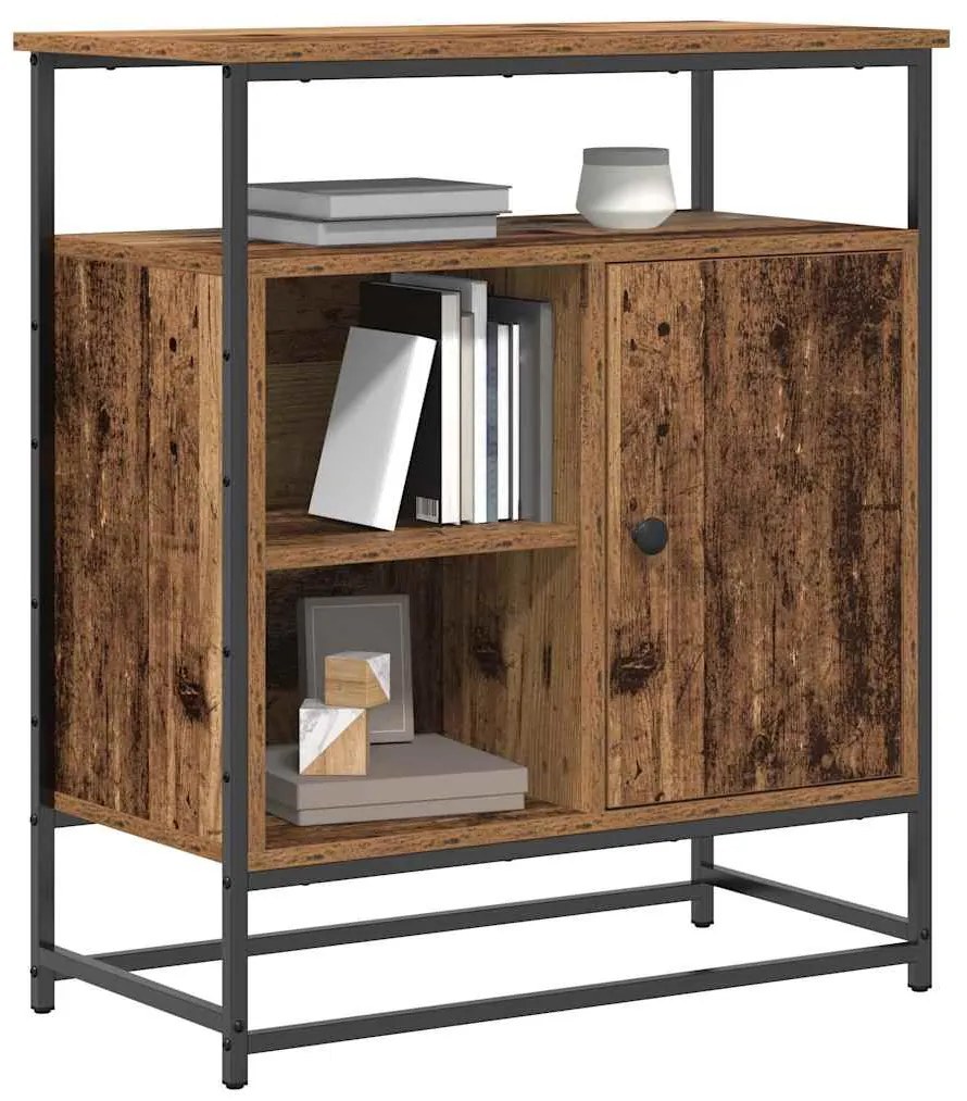 vidaXL Πλαϊνό γραφείο Παλιό ξύλο 69 x 35 x 80 εκ Επεξεργασμένο ξύλο