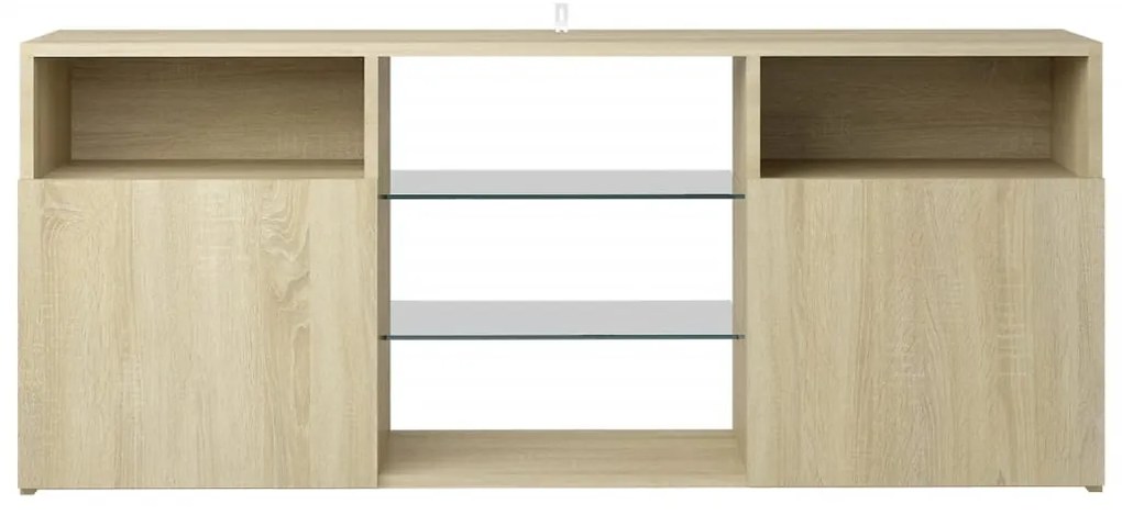 Έπιπλο Τηλεόρασης με LED Sonoma Δρυς 120x30x50 εκ. 804304