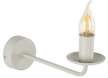 Απλίκα Φωτιστικό Τοίχου 1xE14 Μπεζ Limal 10244 TK Lighting-10244-Μπεζ 10244
