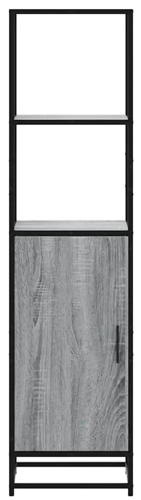 Highboard Grey Sonoma Κατασκευασμένο ξύλο και μέταλλο - Γκρι sonoma