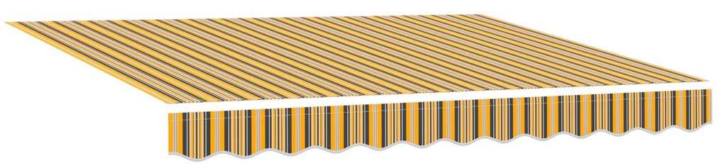vidaXL Αναδιπλούμενη τέντα πολυχρωμία 350x250 εκ