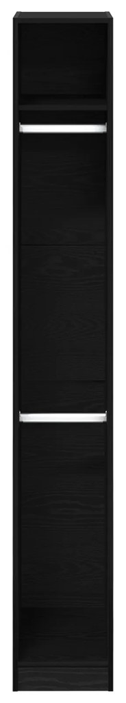 vidaXL Ντουλάπα Μαύρης Καρυδιάς 30 x 50 x 200 cm – φτιαγμένη από επεξεργασμένο ξύλο.