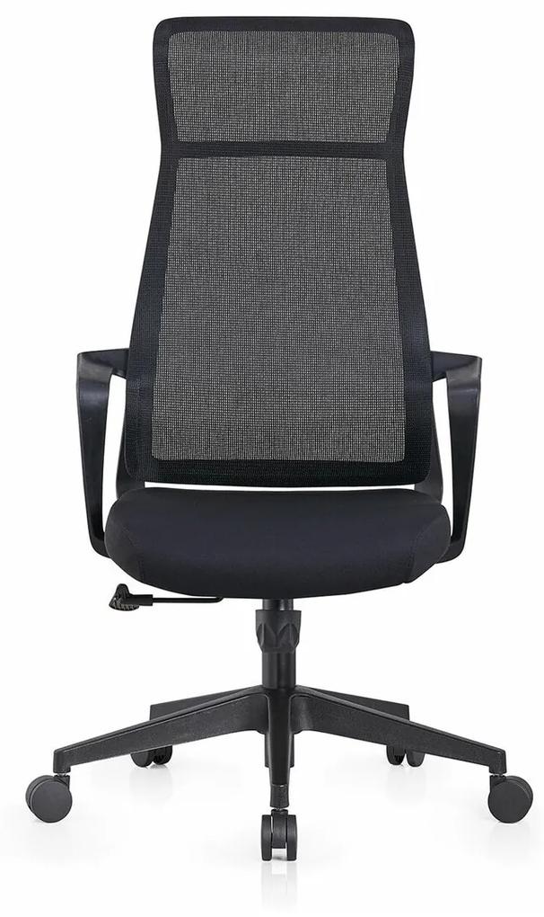Καρέκλα γραφείου Mesa 507, Μαύρο, 118x67x73cm, Με μπράτσα, Με ρόδες, Μηχανισμός καρέκλας: Economic | Epipla1.gr