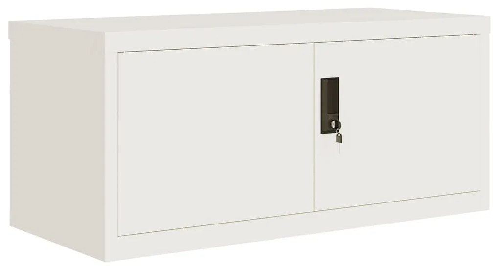 vidaXL Αρχειοθήκη Λευκή 90 x 40 x 180 εκ. Ατσάλινη