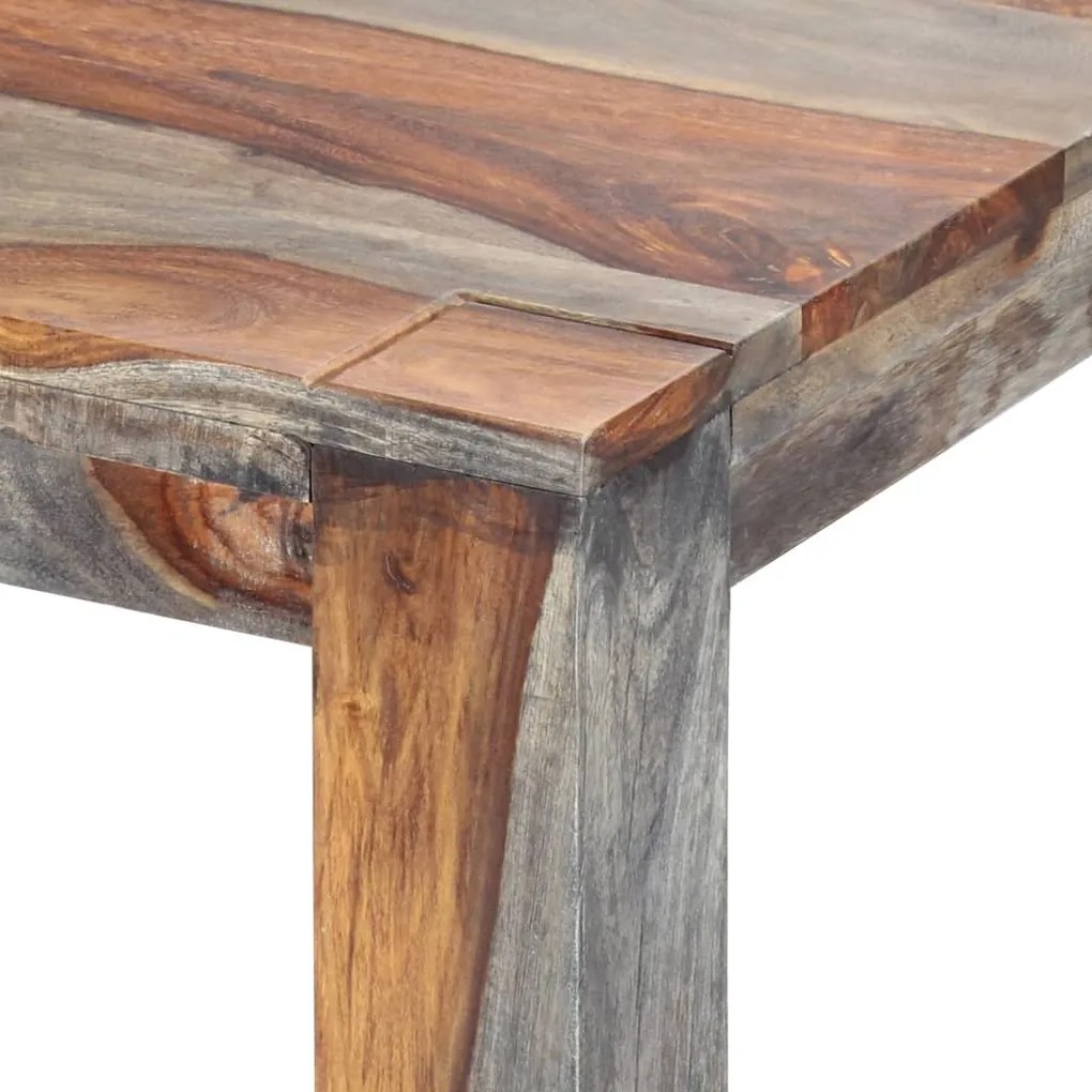 vidaXL Τραπεζαρία Γκρι 180 x 90 x 76 εκ. από Μασίφ Ξύλο Ακακίας