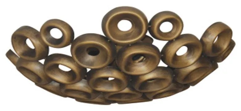 Φωτιστικό Οροφής - Πλαφονιέρα Darina 77-4424 55x27cm E27 60W Old Copper Homelighting Metal