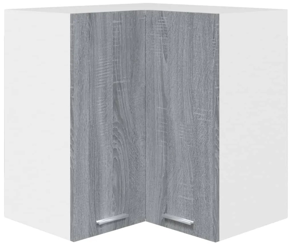 vidaXL Ντουλάπι Κρεμαστό Γωνιακό Lyon Γκρι Sonoma 57x57x60εκ.