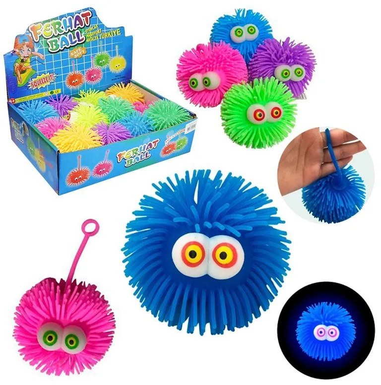 Παιχνίδι αντιστρές με φως - Αnti-stress squishy ferhat ball