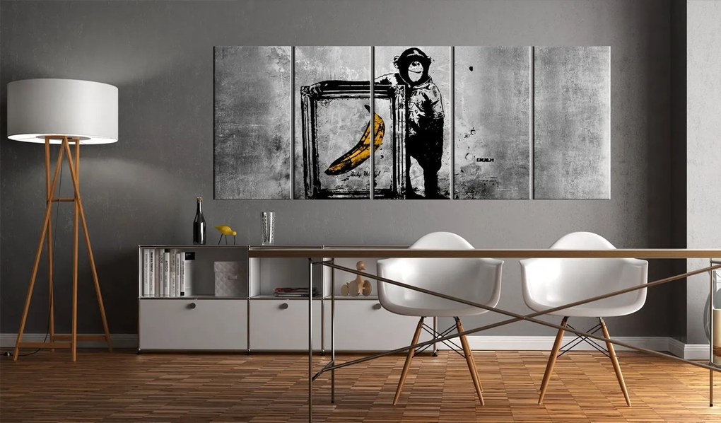 Πίνακας - Banksy: Monkey with Frame 225x90