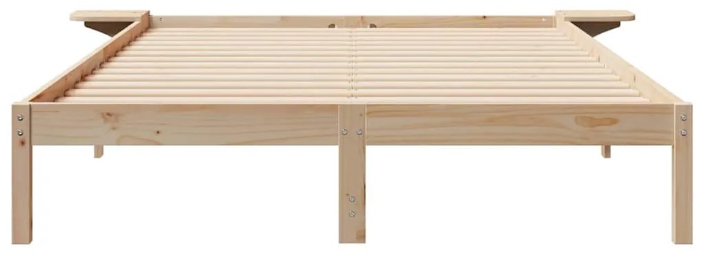 vidaXL Κρεβατοκάμαρα με Πλαϊνά Τραπέζια Φυσικό 140 x 210 cm