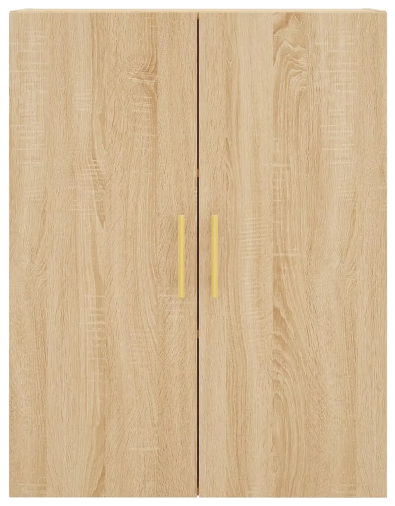 vidaXL Ντουλάπι Sonoma δρυς 69,5 x 34 x 180 εκ. από Επεξεργασμένο Ξύλο