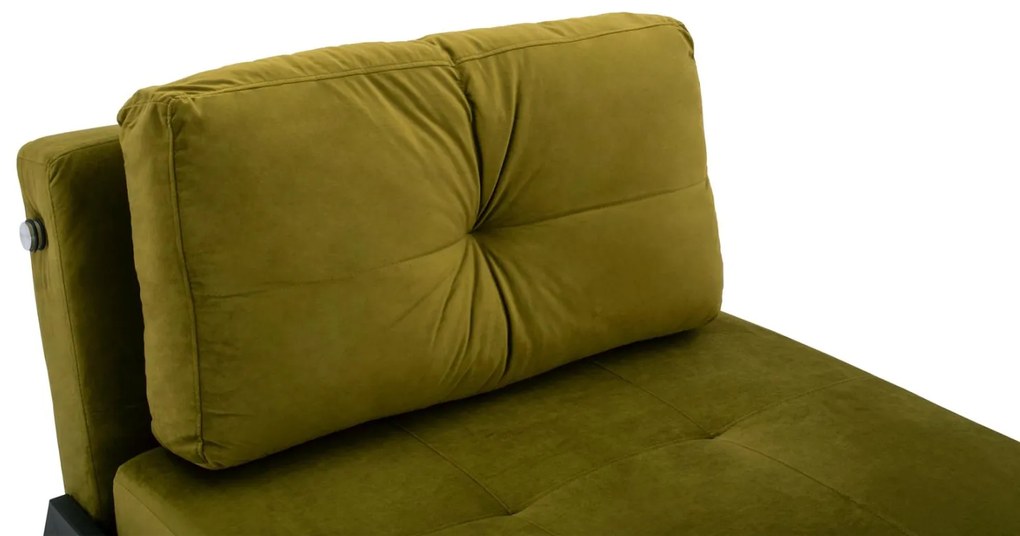 Πολυθρόνα - Κρεβάτι CONSTANCE C3078.13 Βελούδο Λαδί 95x92x66Υ εκ. 95x92x66 εκ.