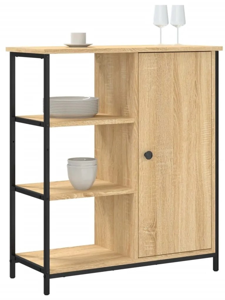 Ντουλάπι Sonoma Δρυς 70x30x80 εκ. Επεξεργασμένο Ξύλο - Καφέ