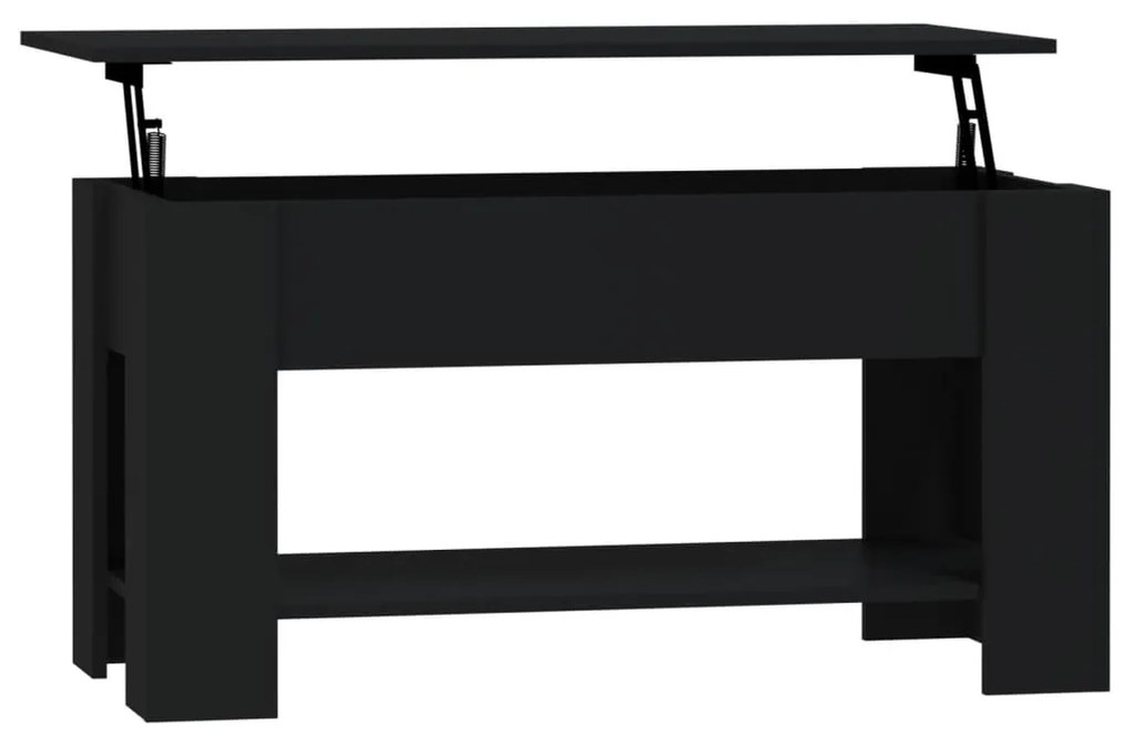 vidaXL Τραπεζάκι Σαλονιού Μαύρο 102x49x42 εκ. από Επεξεργασμένο Ξύλο