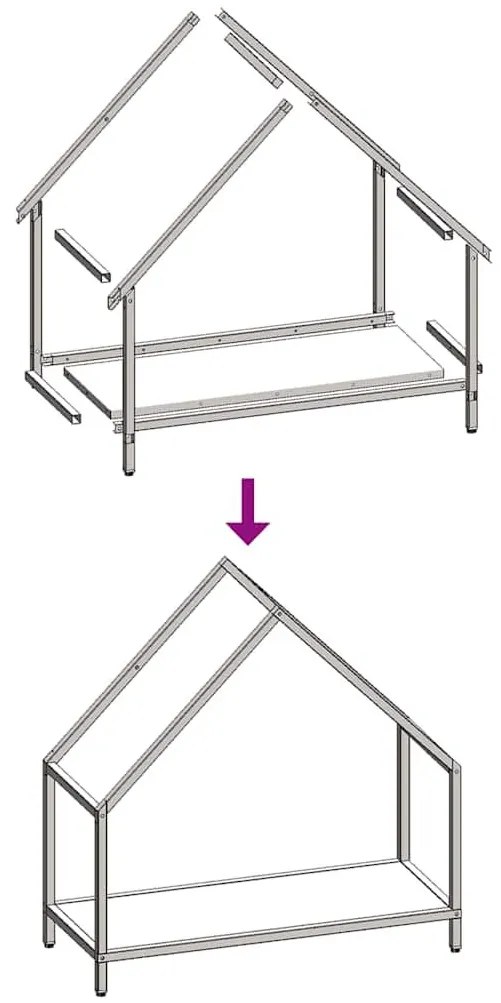 Ράφι για καυσόξυλα Λευκό 60x25x60 cm Ατσάλι ψυχρής έλασης - Λευκό