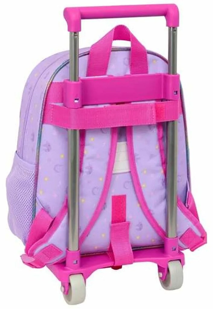 Σχολική Τσάντα με Ρόδες Unicorn Academy Λιλά 28 x 34 x 10 cm