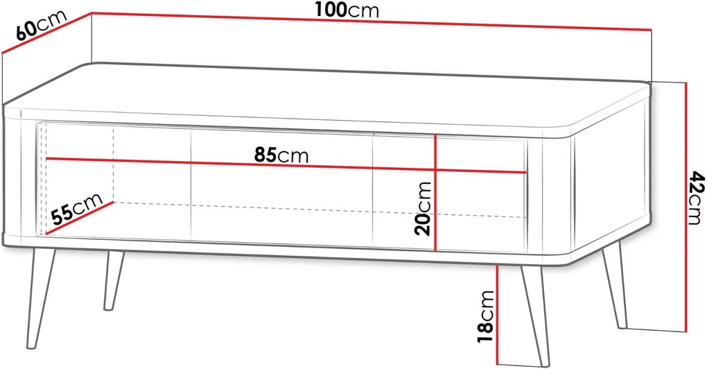 Τραπεζάκι σαλονιού Marly Reg-Mauro
