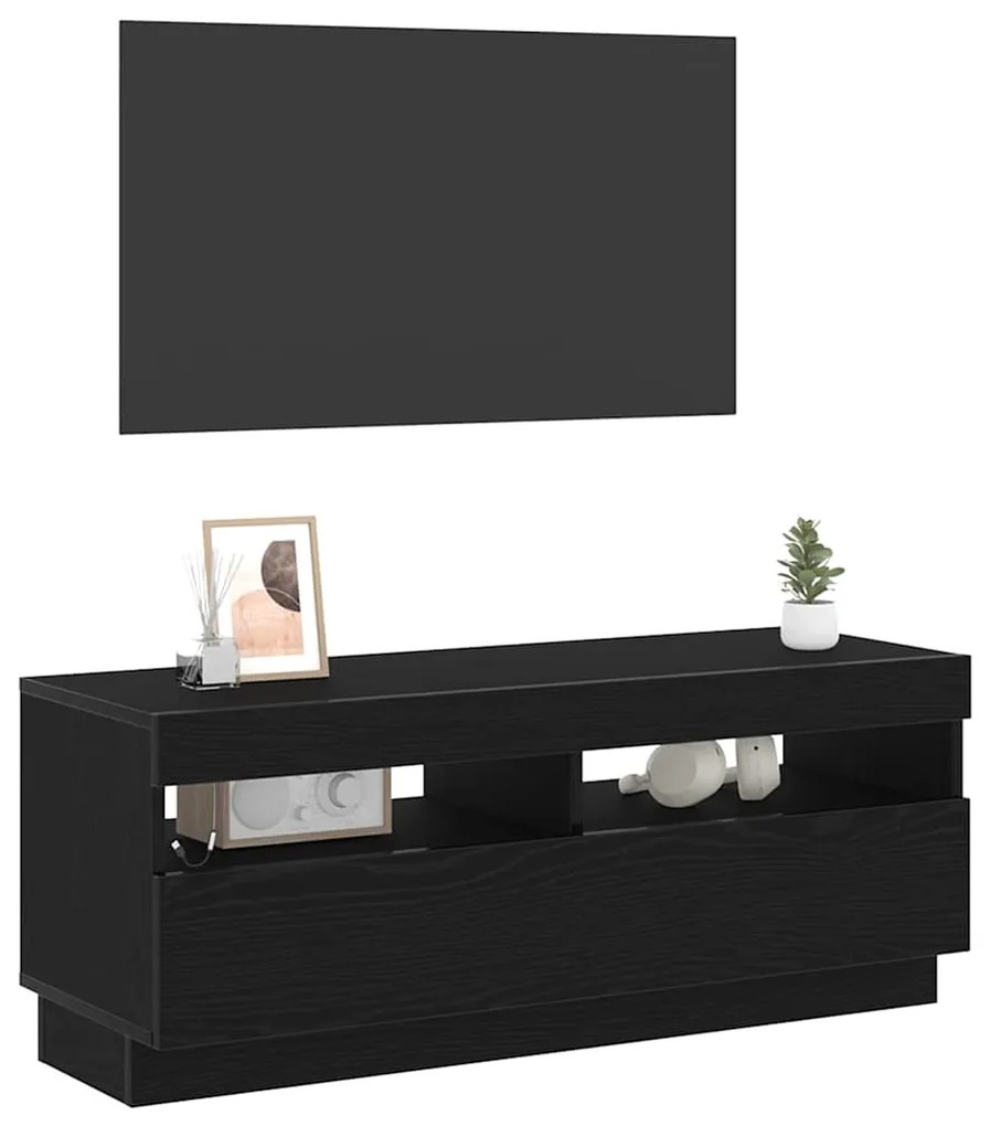 vidaXL Ντουλάπι TV Μαύρο 100 x 35 x 40 εκ Επεξεργασμένο ξύλο