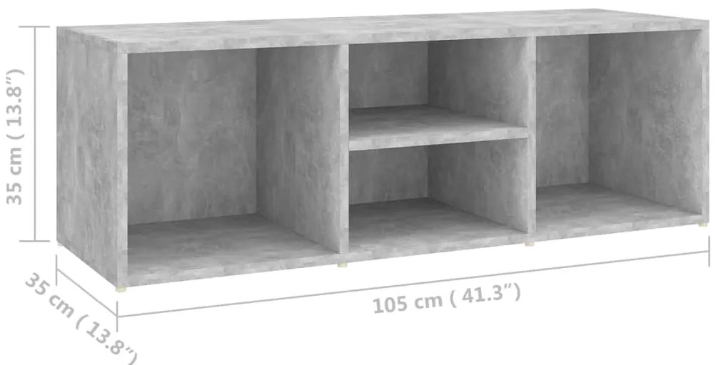 Παπουτσοθήκη / Πάγκος Γκρι Σκυρ. 105x35x35 εκ. από Επεξ. Ξύλο - Γκρι