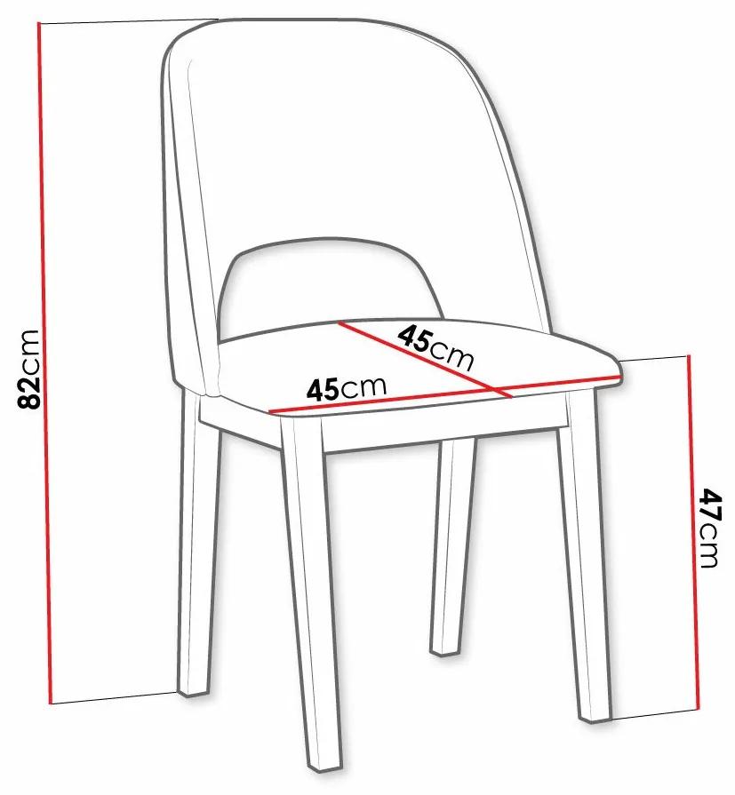 Καρέκλα Victorville 333, Μαύρο, 82x45x45cm, 6 kg, Ταπισερί, Ξύλινα, Ξύλο: Οξιά | Epipla1.gr
