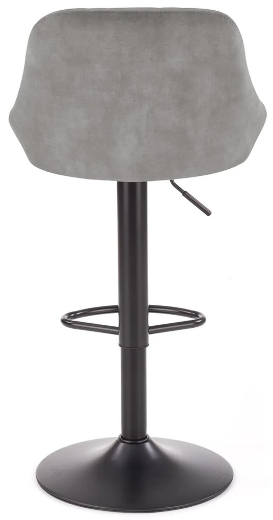 H101 bar stool grey DIOMMI V-CH-H/101-POPIELATY