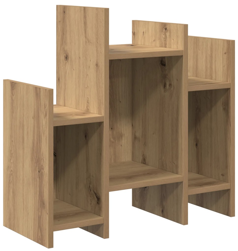 vidaXL Βοηθητικό ντουλάπι με ράφι artisan δρυς 60 x 26 x 60 εκ.