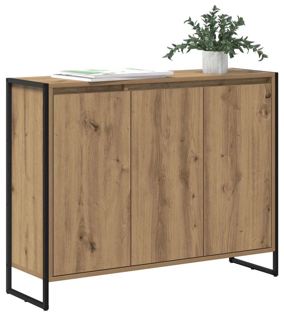 vidaXL Βοηθητικό ντουλάπι Καρυδιά Χειροποίητης Εργασίας