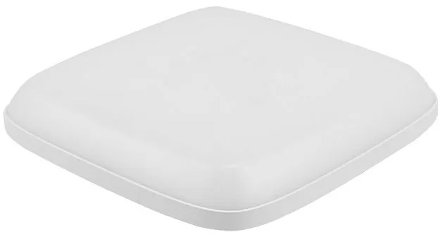 Adeleq Led Πλαφονιέρα Pc Τετράγωνη D280mm 24W 4000Κ Ip54 Λευκή 21-02401