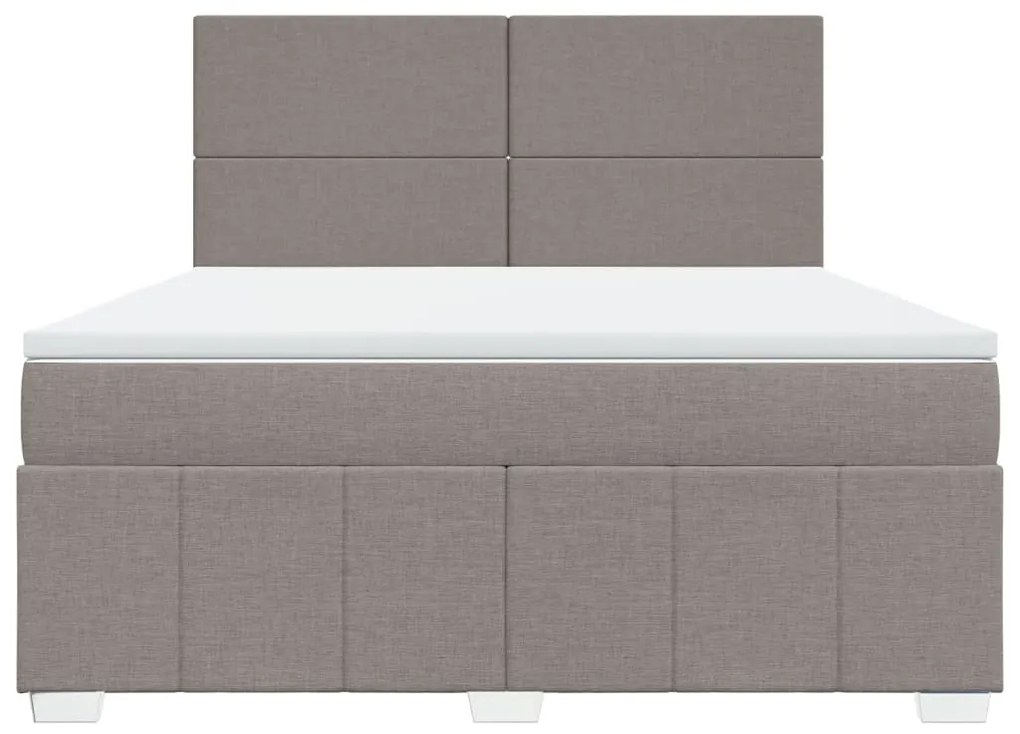 ΚΡΕΒΑΤΙ BOXSPRING ΜΕ ΣΤΡΩΜΑ TAUPE 180X200 ΕΚ. ΥΦΑΣΜΑΤΙΝΟ 3294044