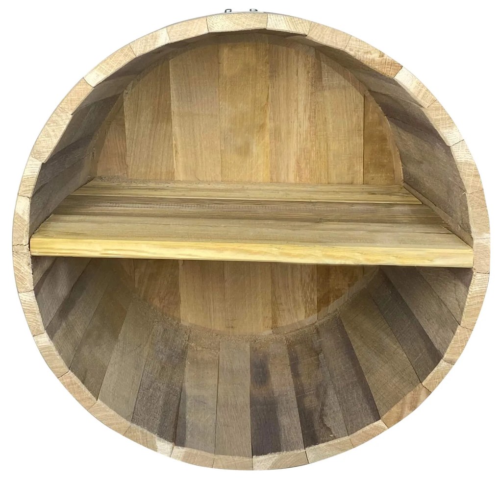 Tesias Ράφια από βαρέλι με 2 χωρίσματα - 22x16cm-Tesias  TES-785