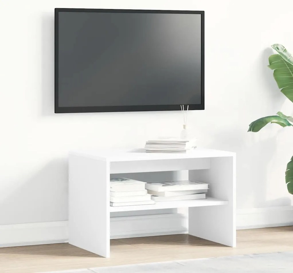 ντουλάπι τηλεόρασης Λευκό 60x40x40 cm Κατασκευασμένο ξύλο - Λευκό