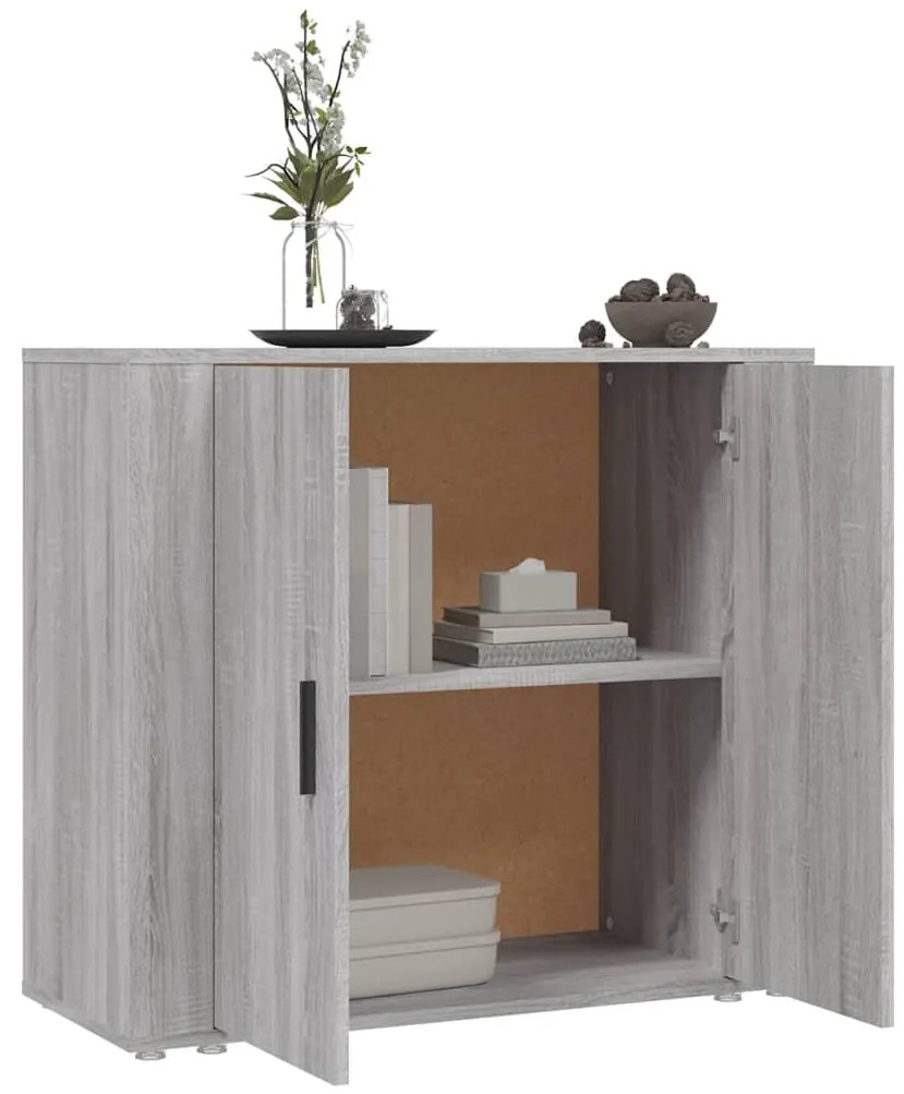 vidaXL Ντουλάπι Γκρι Sonoma 80x33x70 εκ. από Επεξεργασμένο Ξύλο