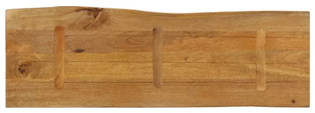 vidaXL Επιφάνεια Τραπεζιού 110x40x3,8 εκ. Live Edge Μασίφ Ξύλο Μάνγκο