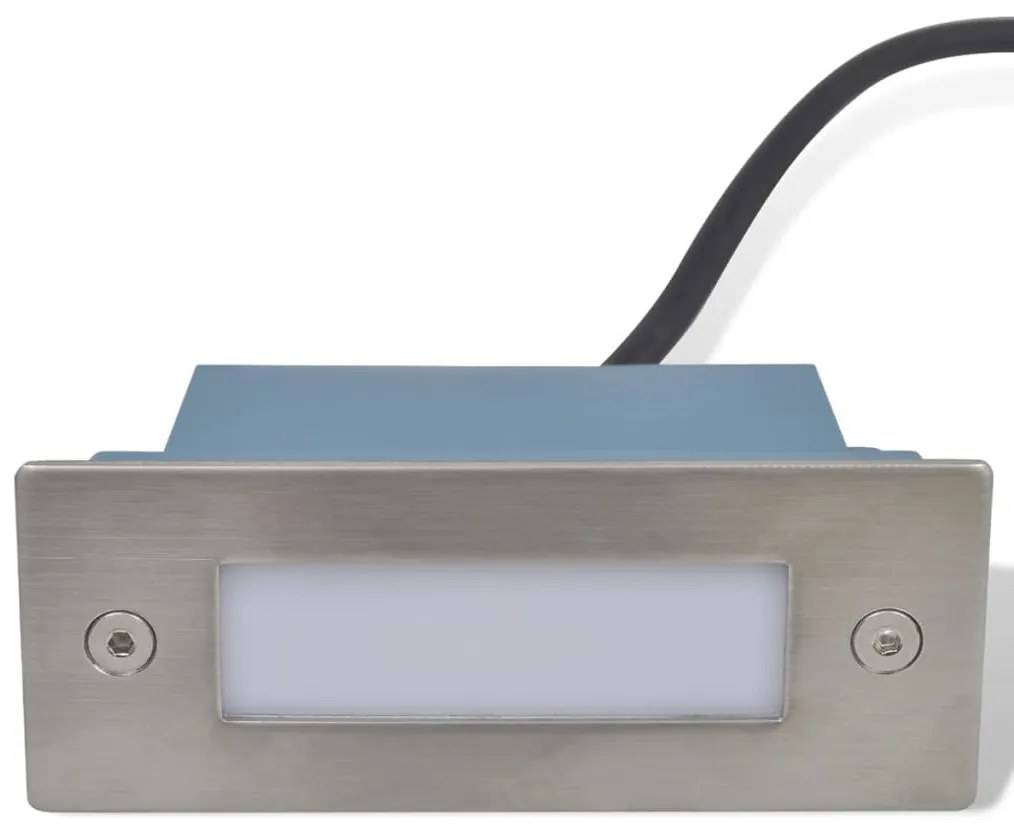 vidaXL Φωτιστικά Σκάλας Χωνευτά 12 Τεμ. 44 x 111 x 56 χιλ.