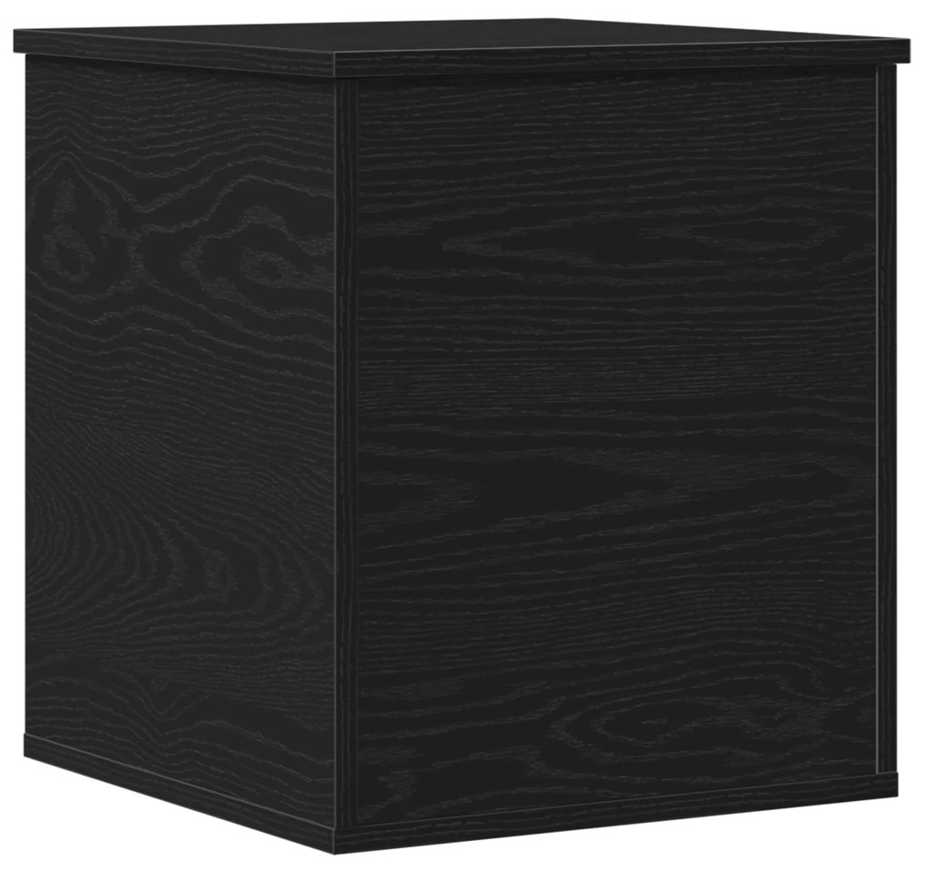 vidaXL Κουτί Αποθήκευσης Μαύρη Δρυς 40x42x46 εκ. Φτιαγμένο από Ξύλο