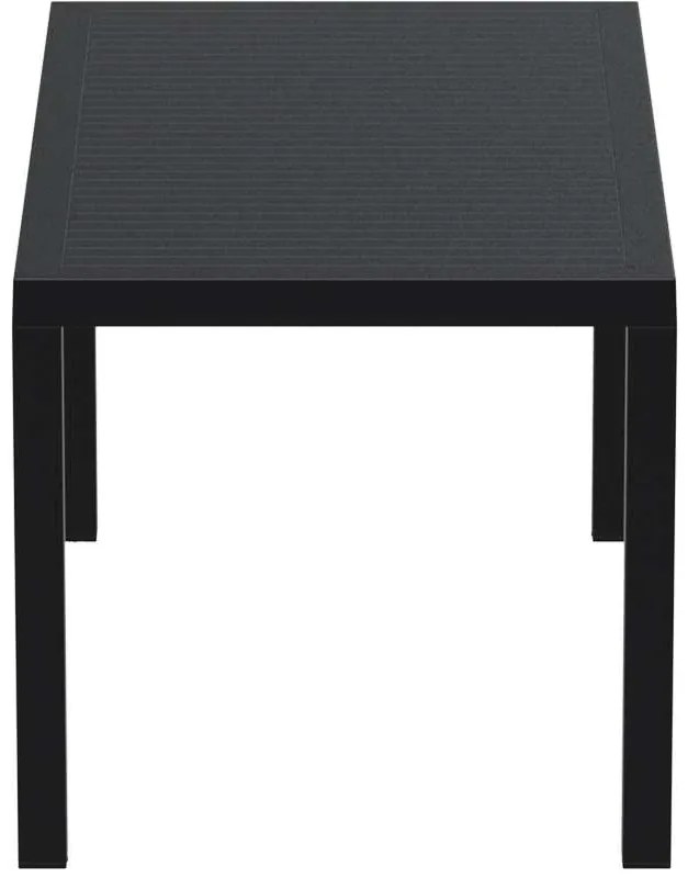 Τραπέζι πολυπροπυλένιου Ares 140x80 Μαύρο