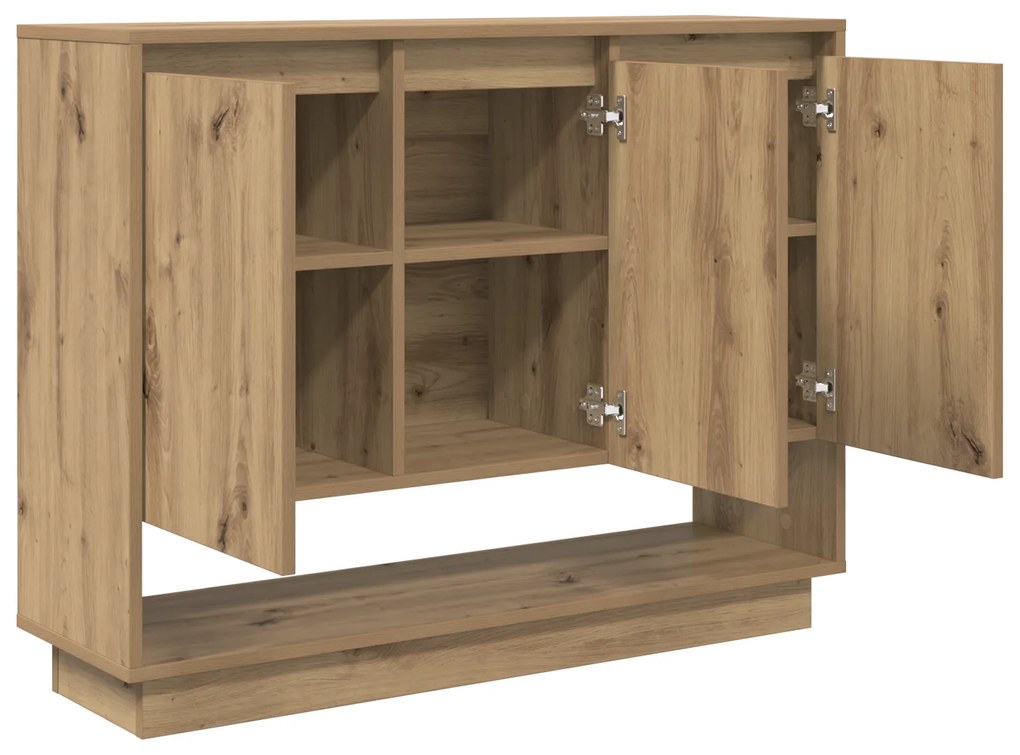 vidaXL Πλαϊνό γραφείο artisan δρυς 97 x 29 x 75 εκ. Επεξεργασμένο ξύλο