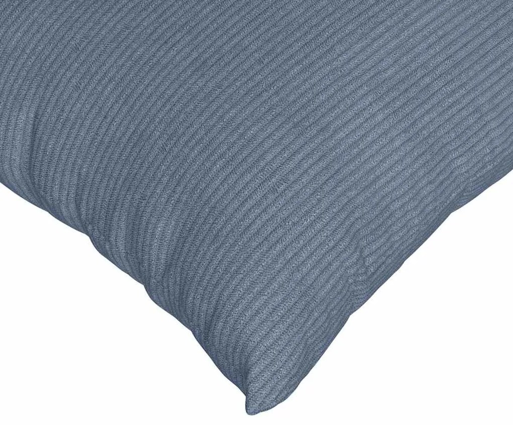 vidaXL Μαξιλάρι Καναπέ 2 pcs Μπλε 60 x 60 cm Υφασμάτινο Κορντουρά