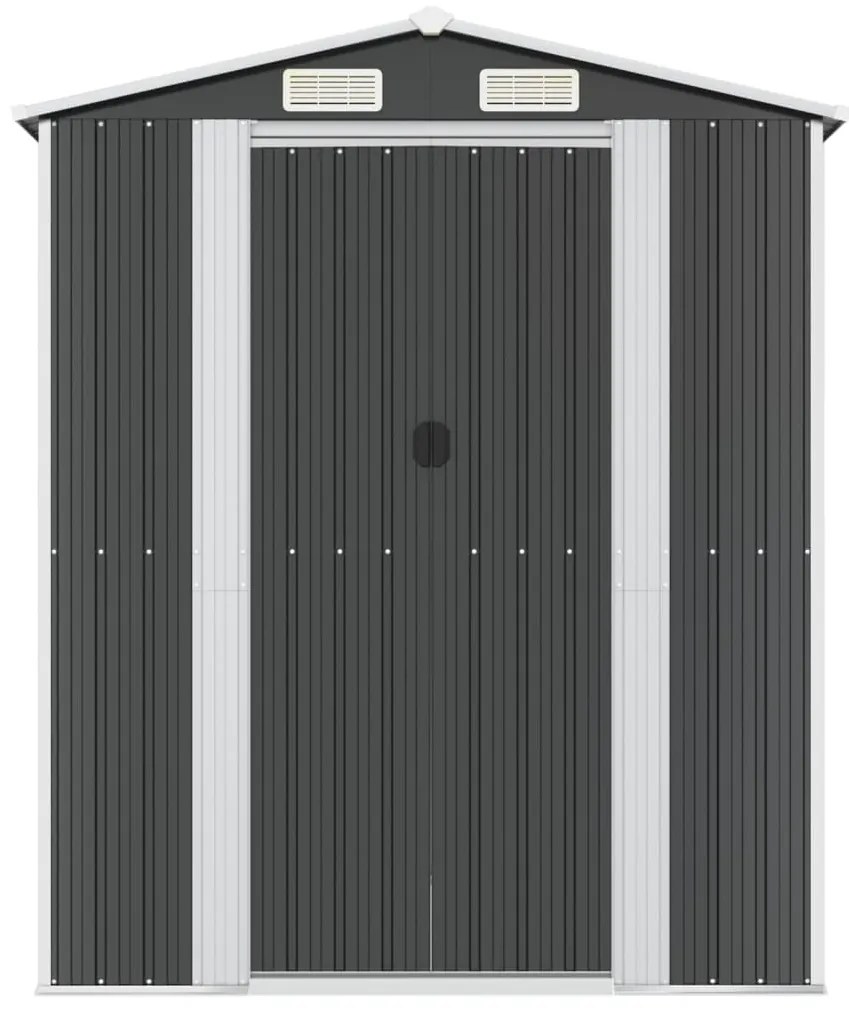 vidaXL Αποθήκη Κήπου Ανθρακί 192 x 1021 x 223 εκ. Γαλβανισμένο Ατσάλι