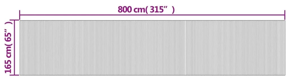 ΔΙΑΧΩΡΙΣΤΙΚΟ ΔΩΜΑΤΙΟΥ ΜΑΥΡΟ 165 X 800 ΕΚ. ΑΠΟ ΜΠΑΜΠΟΥ 377011