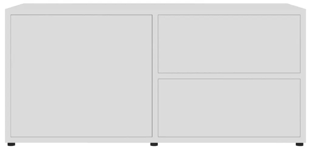 Έπιπλο Τηλεόρασης Λευκό 80 x 34 x 36 εκ. από Επεξ. Ξύλο - Λευκό