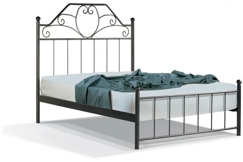 Κρεβάτι Ποσειδώνας για στρώμα 110χ190 ημίδιπλο με επιλογή χρώματος (Μαύρο)