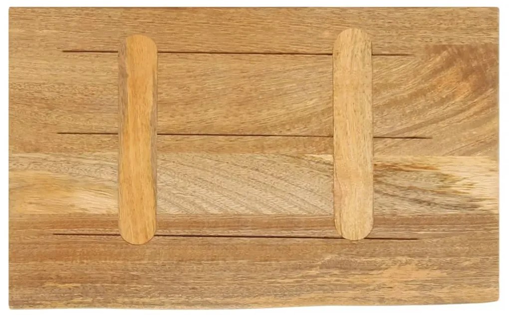 vidaXL Επιφάνεια Τραπεζιού 60x20x2,5 εκ. Live Edge Μασίφ Ξύλο Μάνγκο