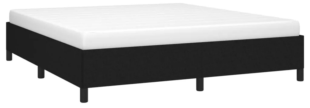 vidaXL Σκελετός Κρεβατιού Χωρίς Στρώμα Μαύρο 160x200 εκ.Υφασμάτινο