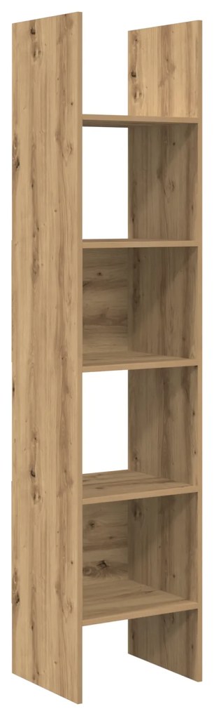vidaXL Βιβλιοθήκη artisan δρυς 40 x 35 x 180 εκ. Επεξεργασμένο ξύλο