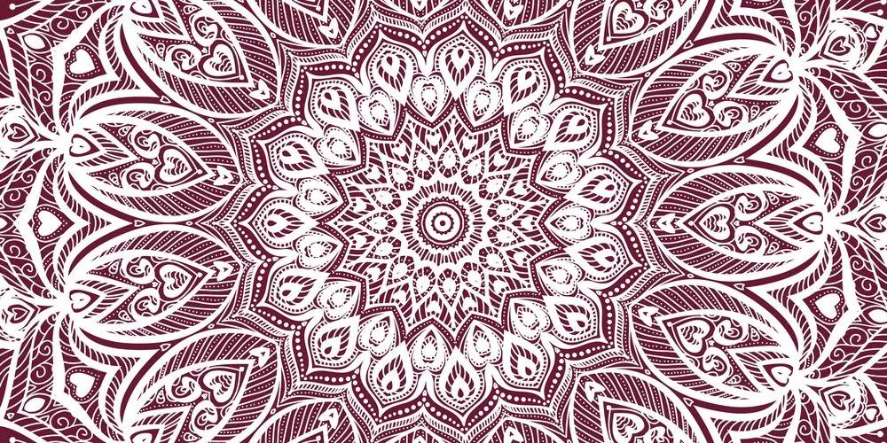 Εικόνα της αρμονίας Mandala σε ροζ φόντο - 100x50