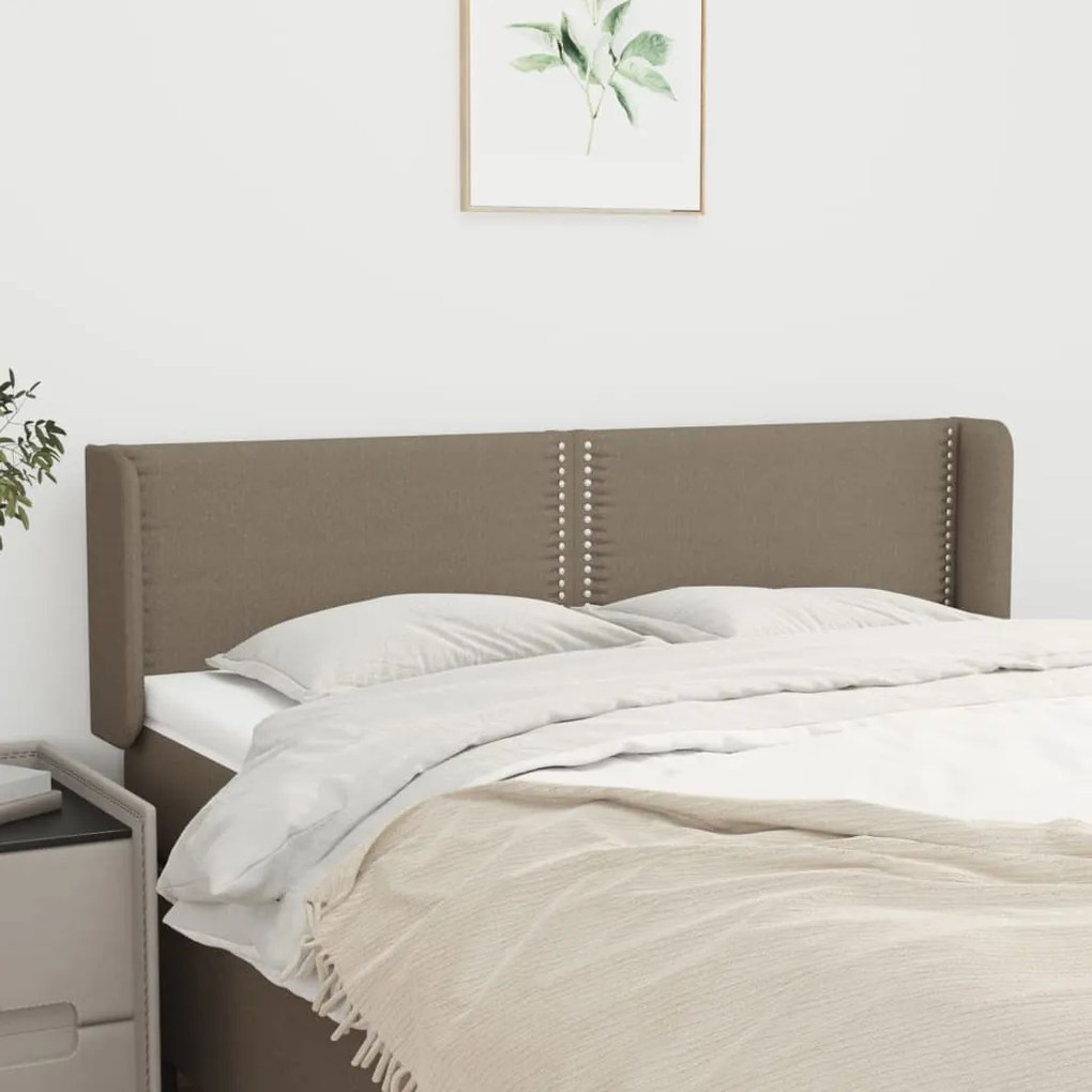 vidaXL Κεφαλάρι με Πτερύγια Taupe 147x16x78/88 εκ. Υφασμάτινο
